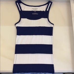 Old navy Blue and white stripped Tank top